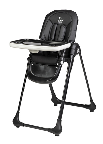 כיסא אוכל לתינוק קומדו – Sport Line בצבע שחור