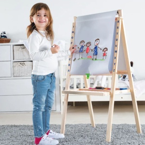 לוח ציור רב שימושי 3 ב-1 עם גלול נייר – iam toys